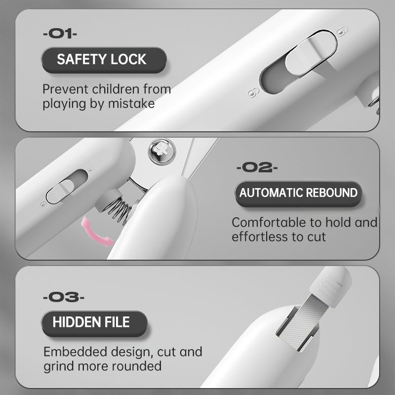 Pet Nail Clippers With Led Light