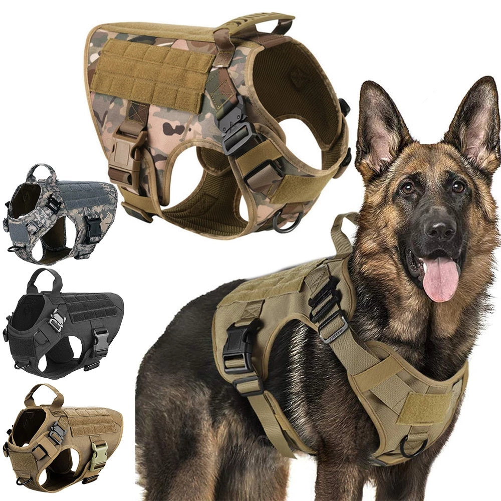 Heavy Duty Tactical Dog Harness, For Medium to Large Dogs